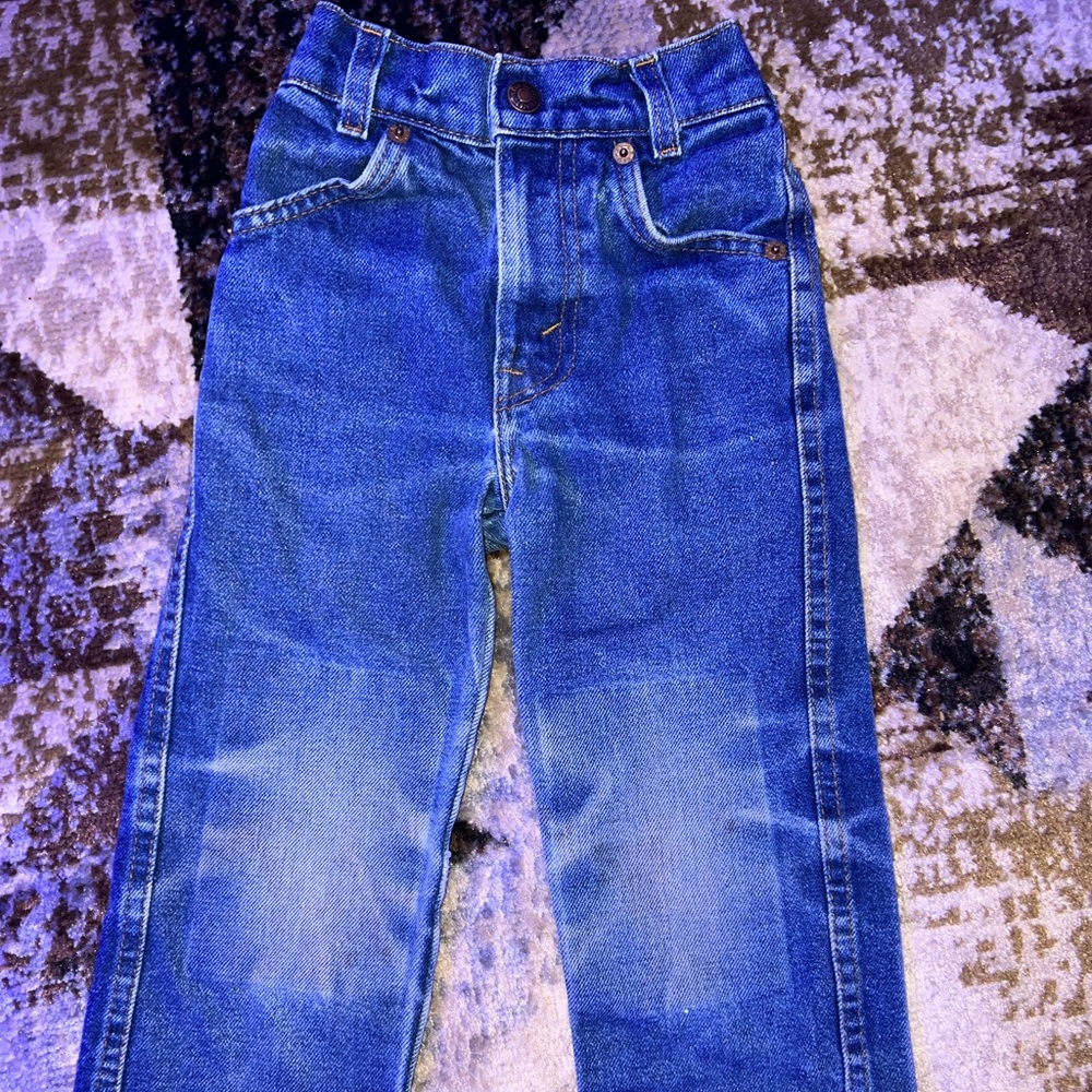 Vintage orange tag Levi jeans kids size 4 slim made in U.S.A